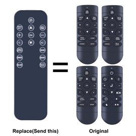 TCNOUMT Replacement Electric Fire Remote Control Suitible for MANY Brands & Models Electric Fire, Compatible with Eurom Siena 409EFI19FR Blenheim VonHaus Truflame Electric Fireplace