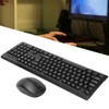 Keyboard Mouse Combo 2.4Ghz Wireless Splashproof Mute Optical Engine Positioning