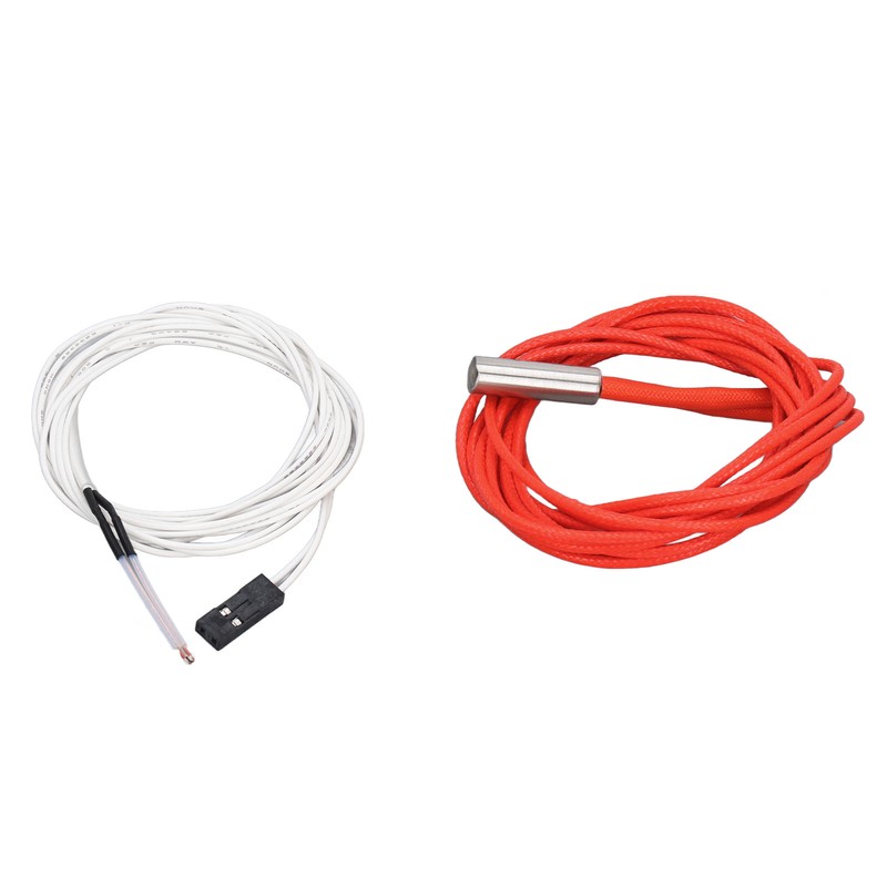 6Pcs Thermistor Wires with Terminal 6Pcs Heating Rods 3D Printer