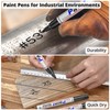 DAPAWIN Black Paint Pen Permanent Marker Waterproof -4 Black paint