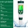 PH Meter Water, Aideepen PH/EC/TDS/Salinity/Thermometer 5-in-1 pH Value Meter with