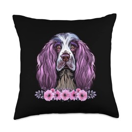 Dogs 365 Cute English Springer Spaniel Dog Animal Pet Gifts Throw Pillow