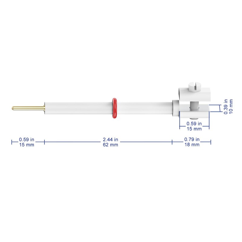 Labasics PTFE Platinum Electrode Holder, Electrolyte Cell Electrode Clamp Fixed
