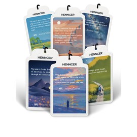 6 Pack Scented Card NFC Fragrance Card with Six Scents and Styles Voice Playback Hanging Use for Closet Drawer Room Car Freshener(CLOORFUL) (YL-CLOORFUL)