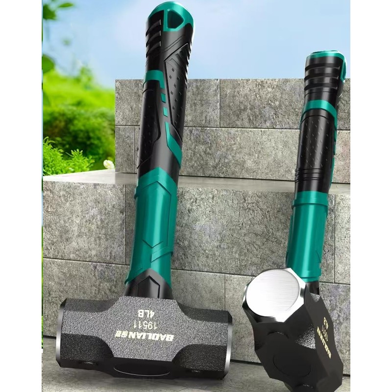 BUSKPOK Sledge Hammer, Mini Strike Drilling Crack Sledgehammer with No-Slip