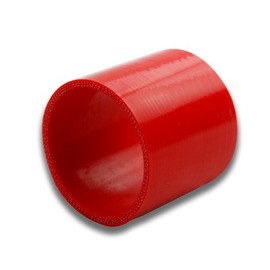 Auto Dynasty 2.5 inches Straight Turbo/Intercooler/Intake Piping Coupler Silicone Hose (Red)