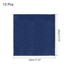 sourcing map 12pcs Navy Blue Satin Table Napkins Polyester Square