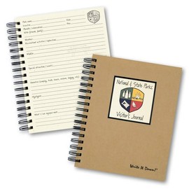 Write it Down series by Journals Unlimited, Guided Journal, National & State Parks Visitor's Journal, Full-size 7.5"x 9", Kraft Hard Cover, Made in USA