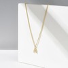 KissYan Initial Necklaces for Women 14K Gold Plated CZ Letter