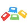 4pcs Plastic Paint Scraper Tool, Plastic Textured Paint Supplies Graffiti