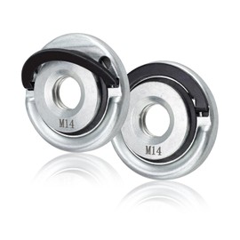 FINELYCR Pack of 2 Quick Release Nuts M14, Quick Release Nut for Angle Grinder, Flex Quick Release Nut, Sanding Disc Change Without Tools, Angle Grinder Accessories for M14 Interface