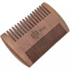 Murai Fine and Wide Tooth Wooden Beard Comb