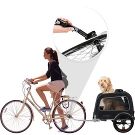 Bicycle Trailer Coupler, Bicycle Trailer Coupler, Bicycle Towing Hitch Adapter, Traction Head, Portable Bicycle Trailer for Pram, Trailer, Children's Bicycle (Right Angle)