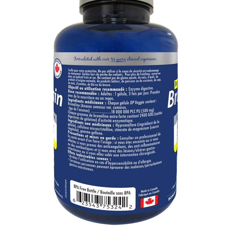 Naka Platinum Bromelain, Extra Strength 500mg, Delayed Release, Digestive Enzyme
