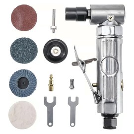 Hsthe Sea Air Grinder Compressed Air Angle Grinder 90 Degree Hand Polishing Machine for Contour Grinding Polishing Milling