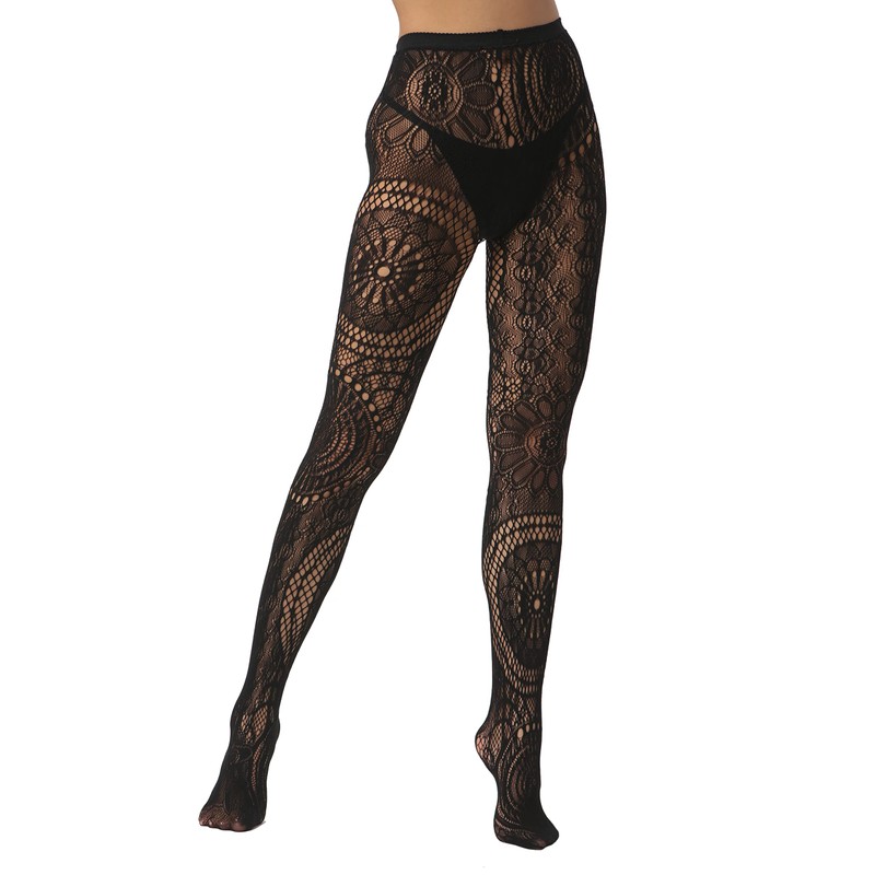 EVERSWE High Waist Fishnet Tights, Thigh High Suspender Stockings (AST3P-A,