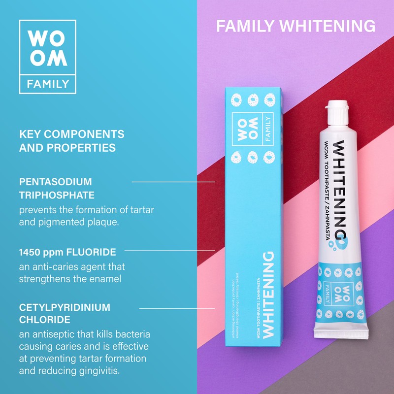 WOOM Family Whitening Toothpaste