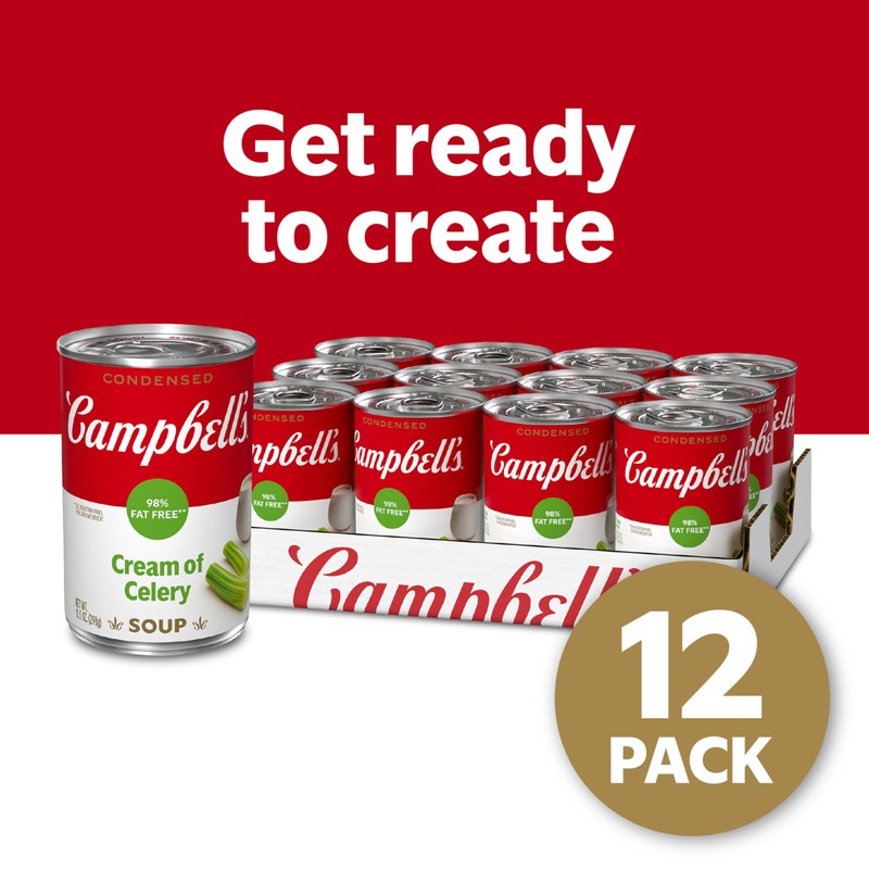 Campbell's Condensed 98% Fat Free Cream of Celery Soup, 10.5