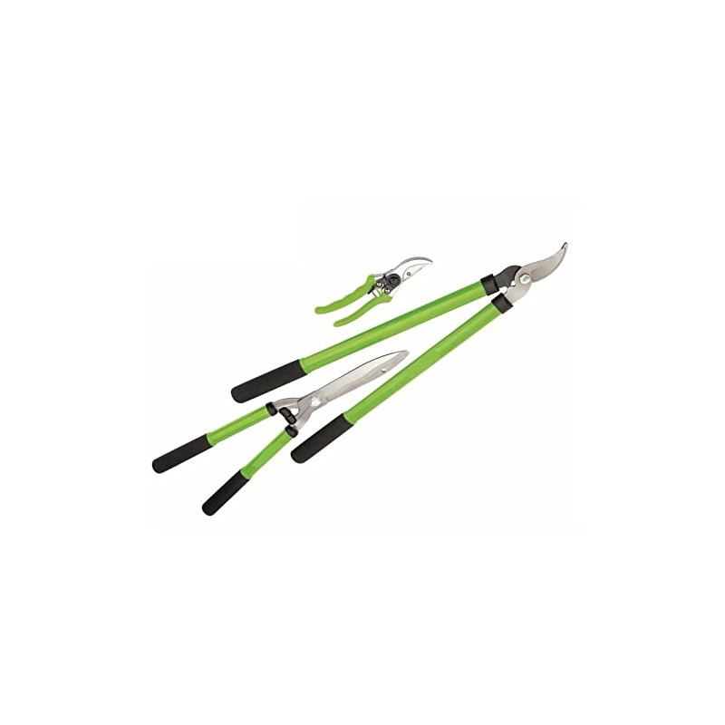 3PCS Garden Shears Set with Tree Loppers Heavy Duty, Professional