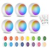 SIXDEFLY Wireless 16 Color Changing LED Puck Light 6 Pack