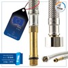 'Tecuro Sanitary Fittings Connecting Hose M10 x 1 Long 3/8