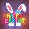 Happy Easter Neon Sign LED Easter Bunny Neon Lights USB