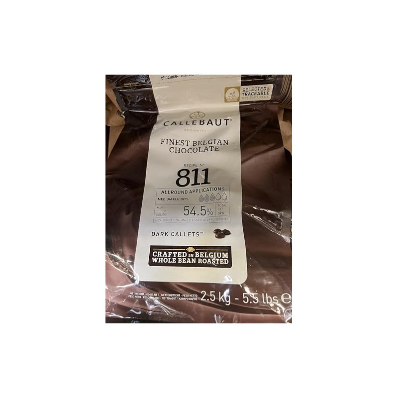 Barry Callebaut - Dark Chocolate Callets 5.5 lbs