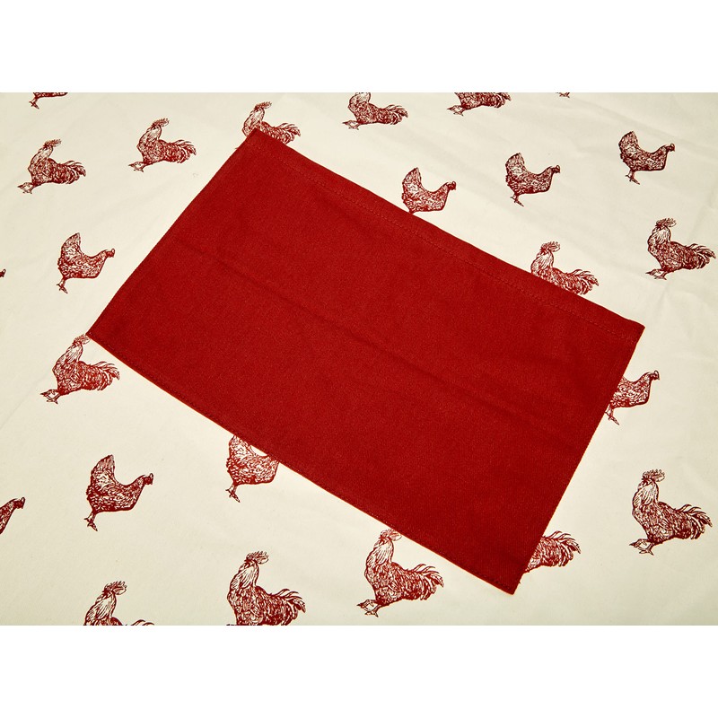 KitchenCraft 'French Hen' Adjustable 100% Cotton Printed Cooking Apron -