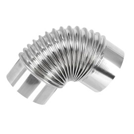 Mikikit Elbow Pipe: 90 Degree 3.54 Inch Stainless Steel Stove Pipe Elbow Extension Chimney Flue Exhaust Pipe for Outdoor Wood Stove Camping Stove Accessories