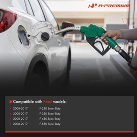 A-Premium Fuel Tank Filler Cap Compatible with Ford F-250 Super Duty, F-350 Super Duty, F-450 Super Duty, F-550 Super Duty, 2008-2017, Diesel
