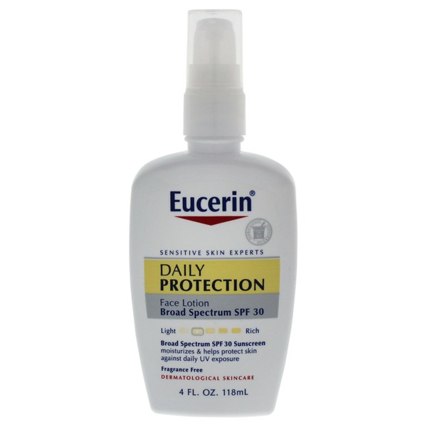 Eucerin Daily Protection Moisturizing Face Lotion, SPF 30, 4 Ounce Bottles (Pack of 2) Personal Healthcare/Health Care by Healthcare