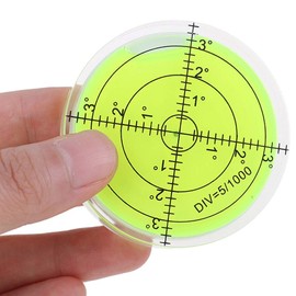 SIZIKJXGHWYI Bubble Spirit Level 60x12mm Degree Marked Surface Circular Level Round Levels Bubble Measuring Layout Tools