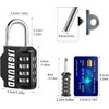 Pack of 2 Padlock Combination Lock, 4 Digit Zinc Alloy