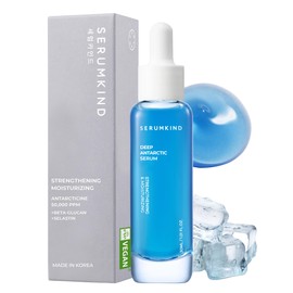 SERUMKIND Blue Serum, 1.0 fl oz (30 ml), Deep Antactik, Elasticity, Hurrica's, Lift-Up, Beta Glucan, Therastin, Collagen, Highly Moisturizing, Serum