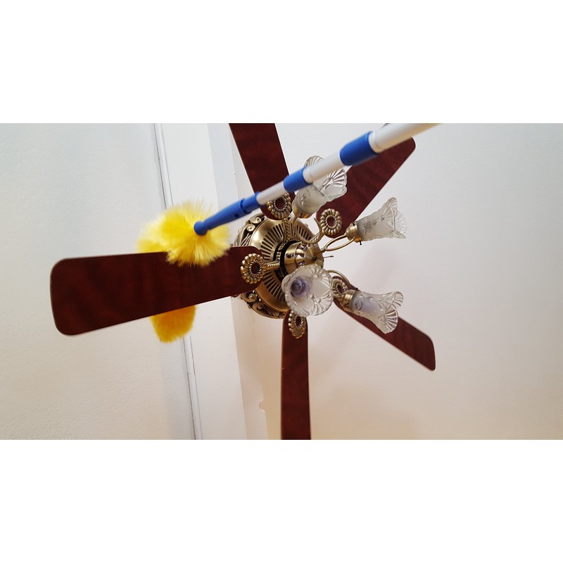 High Ceiling Cobweb Duster and Pole | Ceiling Fan Cleaner