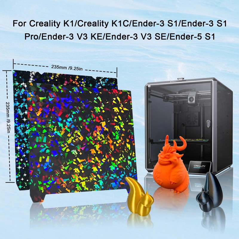 IdeaFormer-IR3 Double Sided Smooth PEF Confetti PEY+Galaxy PEY Ender 3