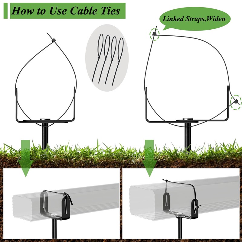 Downspout Bracket,Heavy Duty Size-Adjustable Storm-Proof Downpipe Bracket with Rust-Resistant Coating-Solid