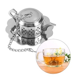 Infusor de hojas de té, mini filtro de té en forma de tetera, acero inoxidable de alta calidad, difusor de especias de hojas, apto para cocina, sala de estar, oficina, casa de té