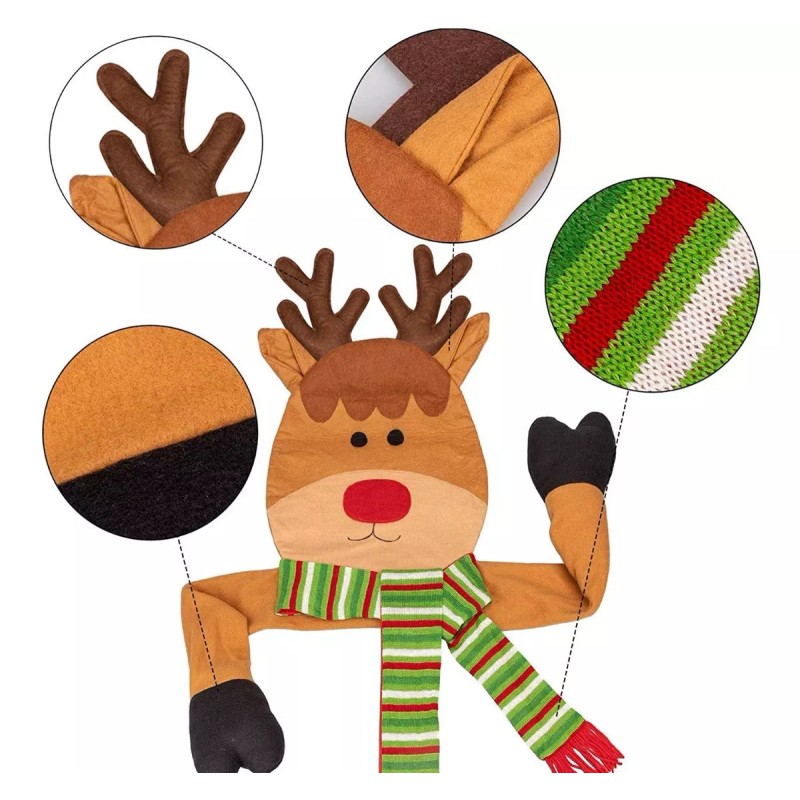 Pawsible Adorno Navidad Decoración Abraza Arbol 3d Punta Sombrero