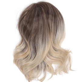 Short Wavy Wigs Synthetic Hair Curly Corrugated Hairstyle Women Wigs Heat Resistant Fiber