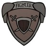 Dark Spark Decals Fighter Class Shield - 1.5" Enamel Pin,