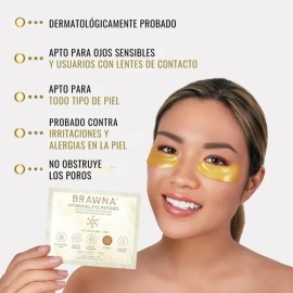 Parches Para Contorno De Ojos Con Ácido Hialurónico 24 Pares                                                                                          