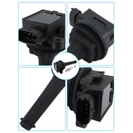TAUTOY Set of 5 UF341 Ignition Coil Pack & Iridium Spark Plug (2.3L 2.4L 2.5L 2.8L 2.9L) 1999-2007 For Volvo C70 S60 S70 S80 V70 XC70 XC90,Replace # 307134160 221604001 91256016 91256010