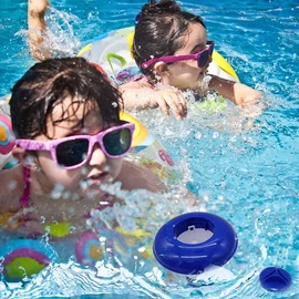 M.Q.L. Floating Chemical Chlorine Dispenser, Chemical Chlorine Bromine Floater for Swimming Pool Hot Tubs Spa, Dispenser Only - 13x13.5cm - 250g Capacity