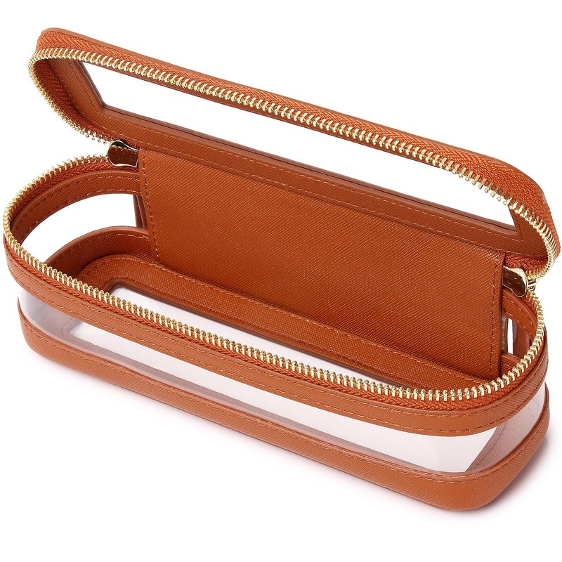 Pinkmik - Bolsa de maquillaje transparente para maquillaje, bolsa de