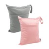 ALVABABY - 2 bolsas de tela para pañales, impermeables, reutilizables