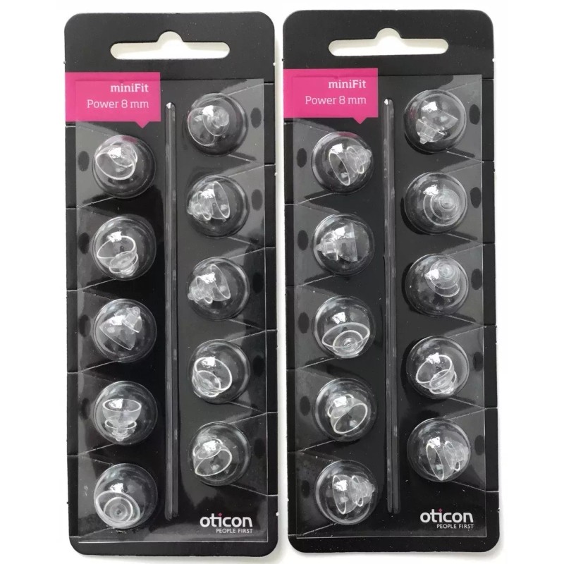 Oticon 2 Packs Oticon miniFit 8mm Power Domes For Hearing
