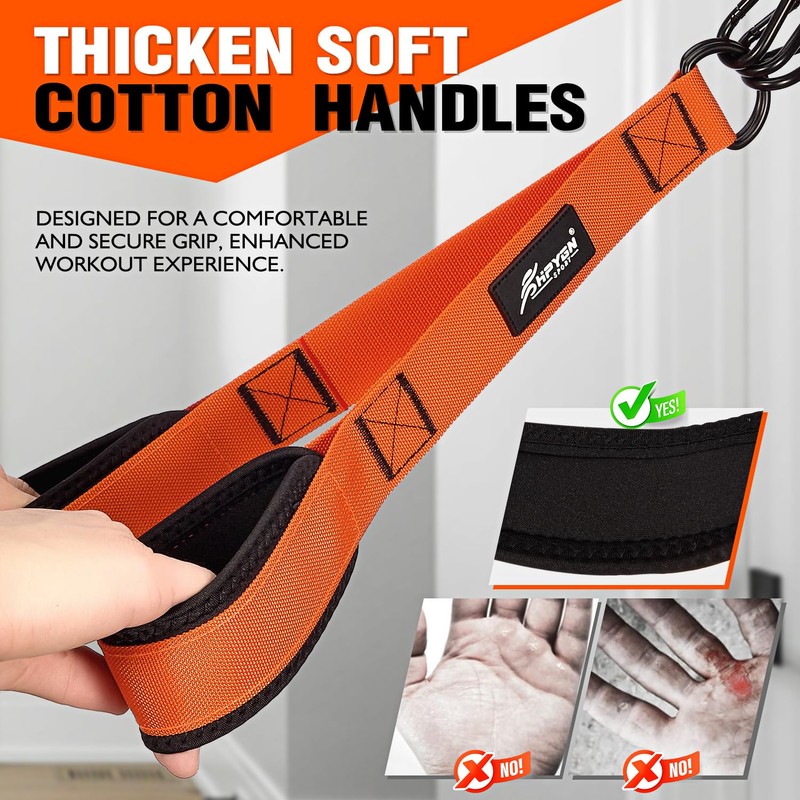 HPYGN Resistance Bands Training for Arms, Biceps, Triceps, Back, Abs,