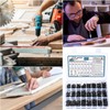 1414 Pieces M2 M3 M4 M5 Screws Set, Black Allen
