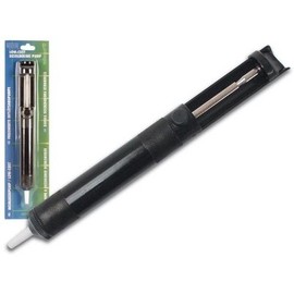 Velleman VTD4 ABS/Aluminum Economic Desoldering Pump, 1 Grade to 12 Grade, 7.5" Length, ABS/Aluminum